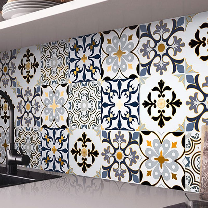 BowLift | PVC Square Peel & Stick Mosaic Tile Multi-Colors Kitchen and Bathroom Single Tile