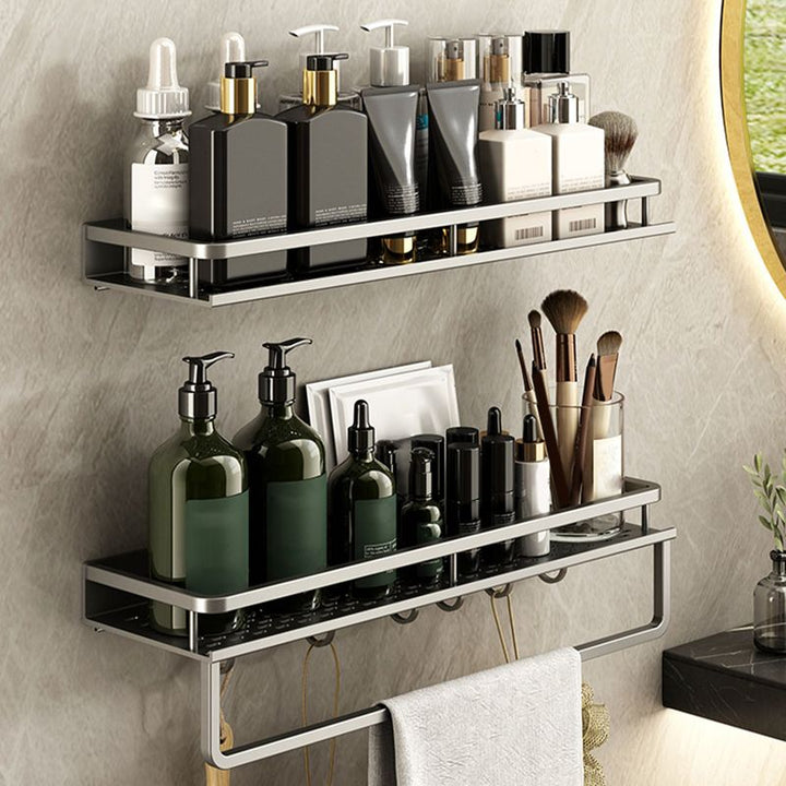 BowLift | Minimalism Matte Metal Bathroom Accessory Set Modern Bathroom Rack