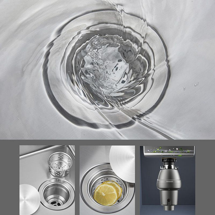 BowLift | Contemporary Style Kitchen Sink Stainless Steel Round Kitchen Sink