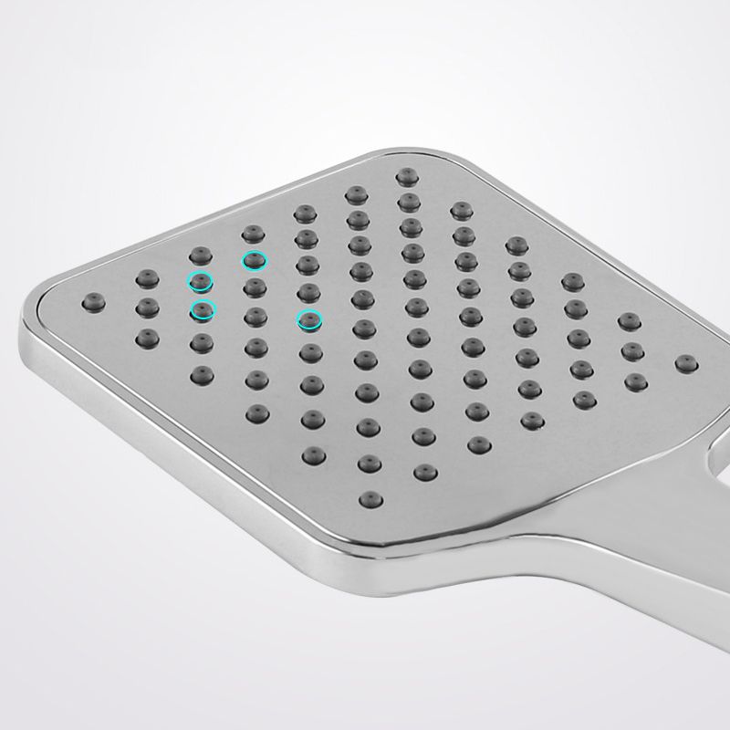 BowLift | Chrome Square Shower Head Combination Wall Mounted and Ceiling Mounted Handheld Shower