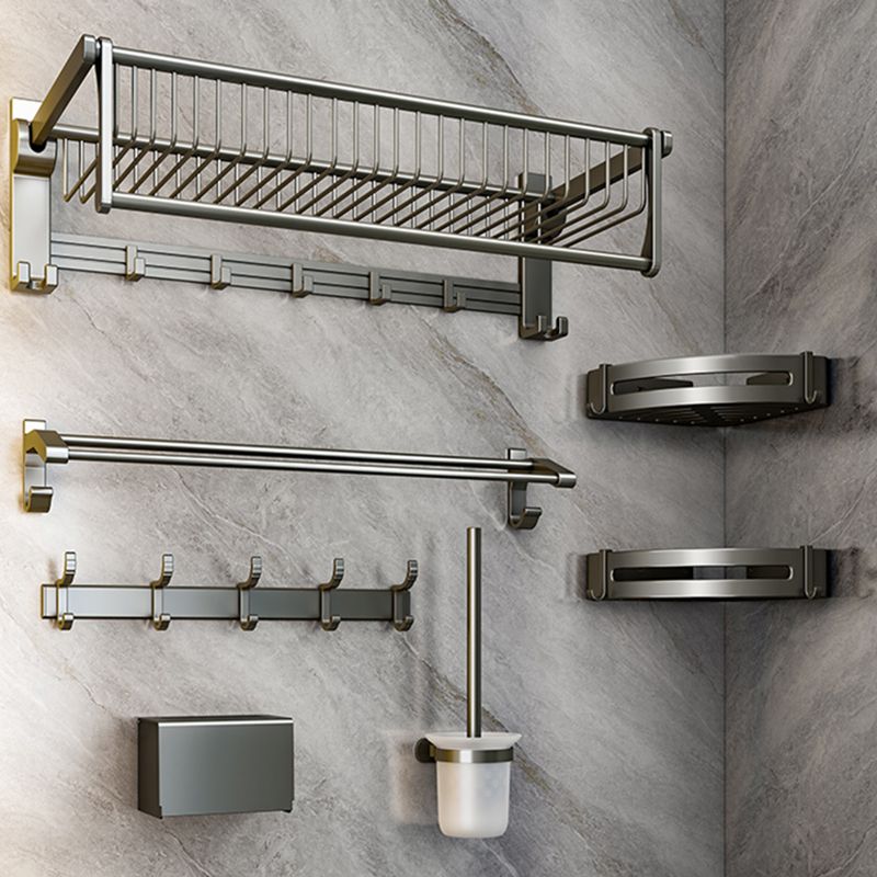 BowLift | Modern Gray Bathroom Set Paper Holder Bathroom Shelf Bathroom Hardware Set