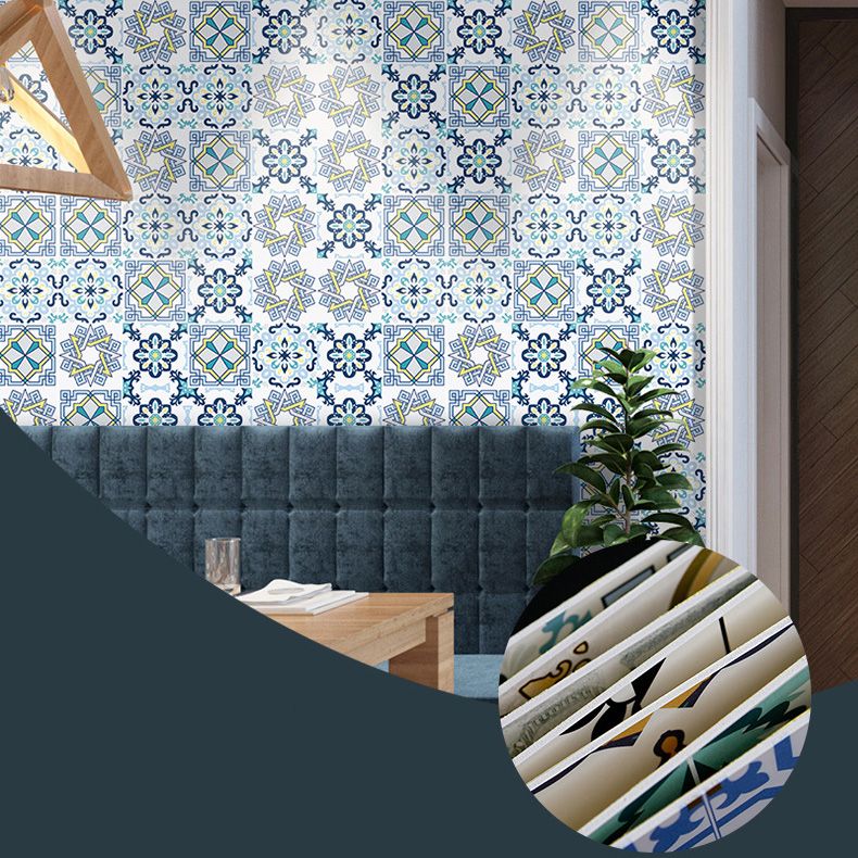 BowLift | Mosaic Tile Wallpaper Contemporary Plastic Wallpaper with Square Shape