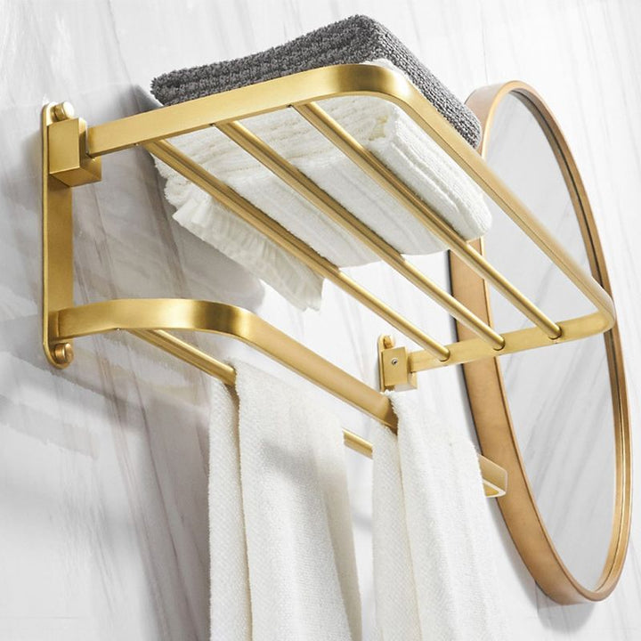 BowLift | Modern Bathroom Hardware Paper Holder Bathroom Shelf Gold Bathroom Accessories Set