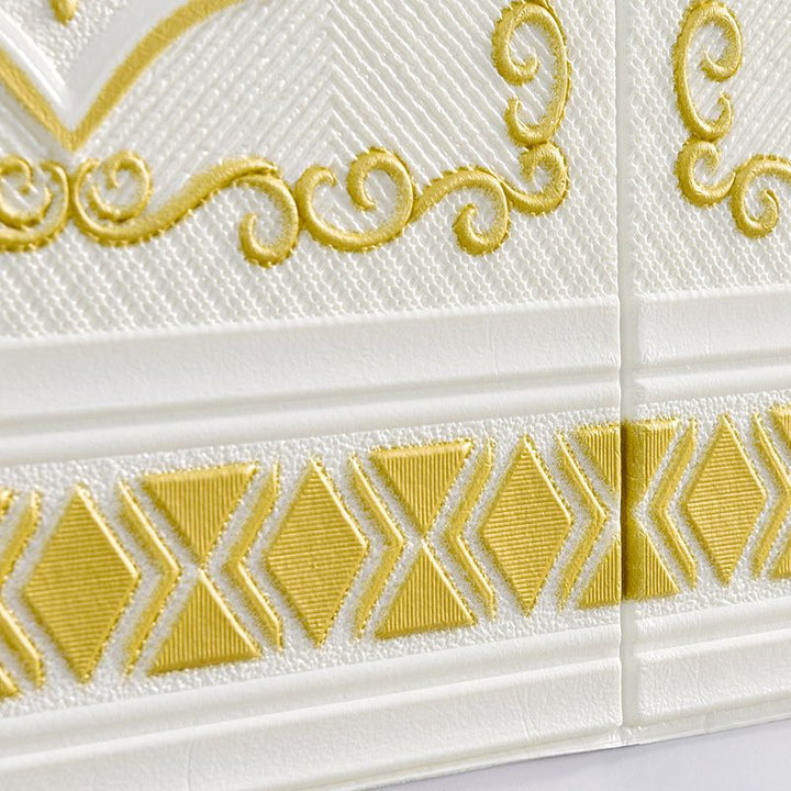 BowLift | 3D embossed wall panel Glam style waterproof wall panel for the living room