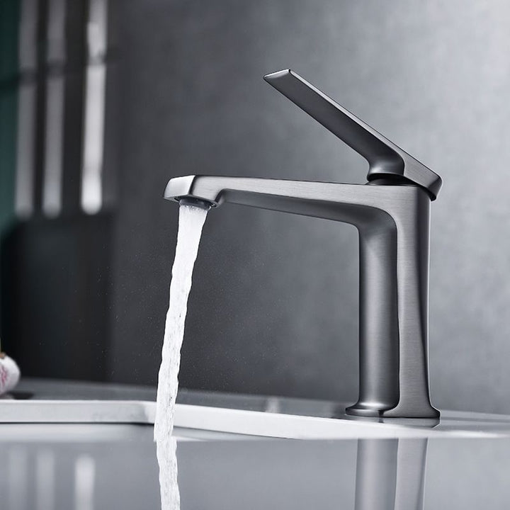 BowLift | Modern basin tap lever handle copper low arc basin tap