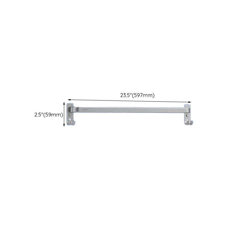 BowLift | Contemporary bathroom accessory set made of aluminum with towel holder/bath shelf