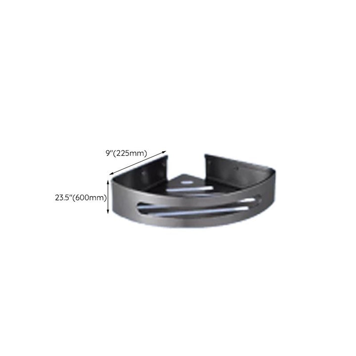 BowLift | Contemporary bathroom accessory set made of aluminum with towel holder/bath shelf
