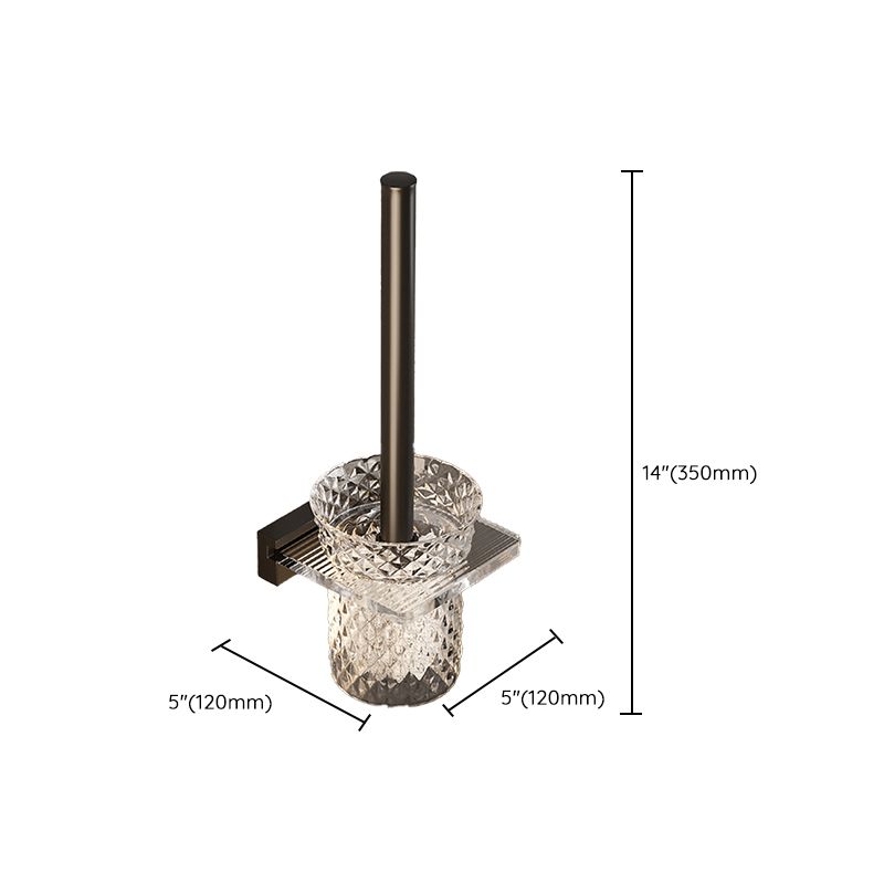 BowLift | Black Bathroom Set Metallic & Acrylic Bathroom Accessories Set made of Stainless Steel Aluminium