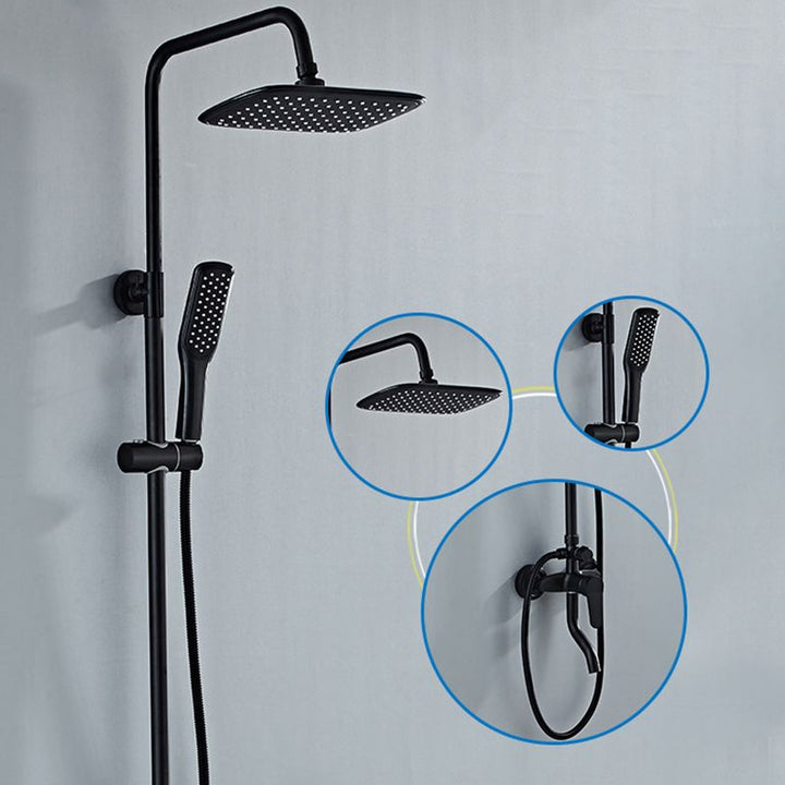 BowLift | Modern adjustable swivel shower head metal shower fitting on the wall
