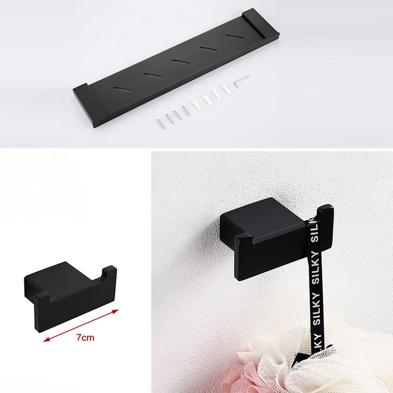 BowLift | Traditional Bathroom Accessories Hardware Set in Black Metal