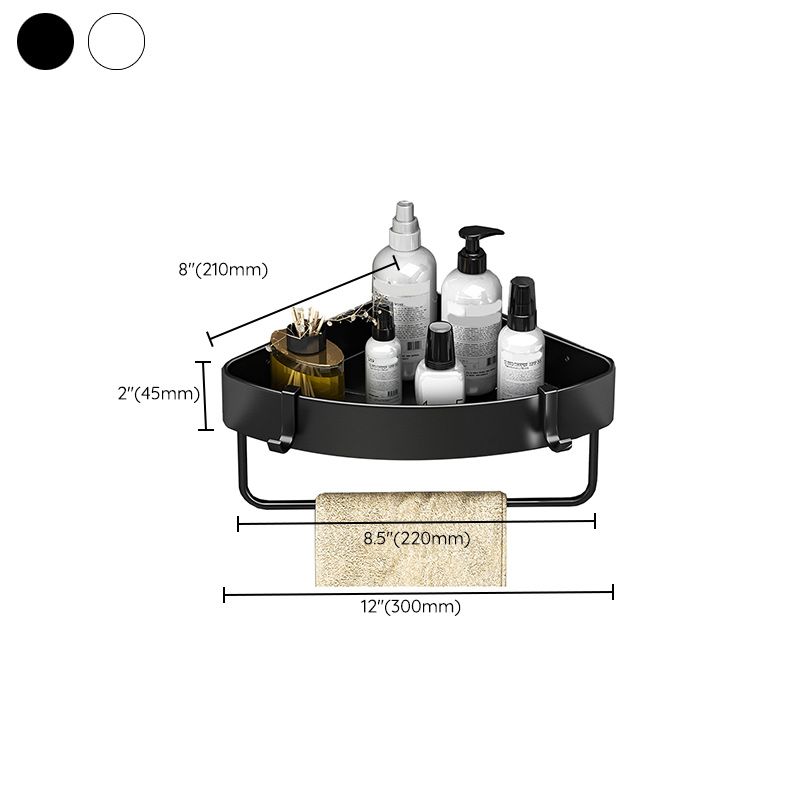 BowLift | Modern Black-White Metal Bath Hardware Set Bath Shelf Bathroom Hardware Set