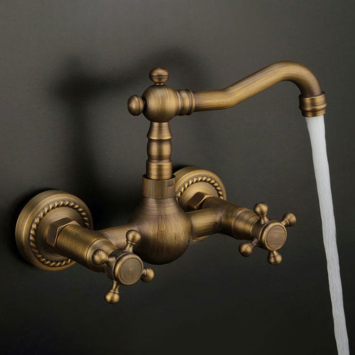 BowLift | Traditional Wall-Mounted Copper Clawfoot Bathtub Faucet Trim Low Arc Clawfoot Bathtub Faucet
