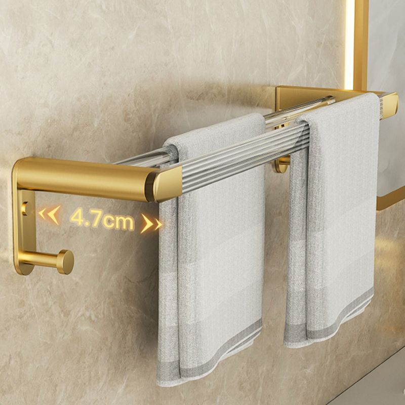 BowLift | Modern Bathroom Accessory Set made of Gold Metal and Acrylic Bath Accessory Set