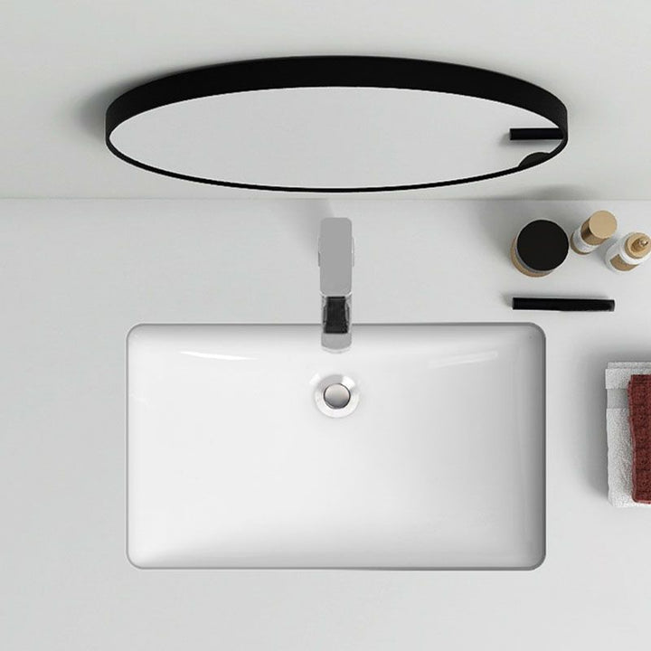 BowLift | Modern Oval Washstand Ceramic Table Installation Sink Bathroom