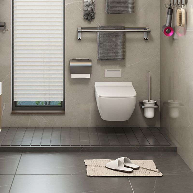 BowLift | Contemporary Bathroom Accessory Set Grey Aluminum Bathroom Accessory Kit