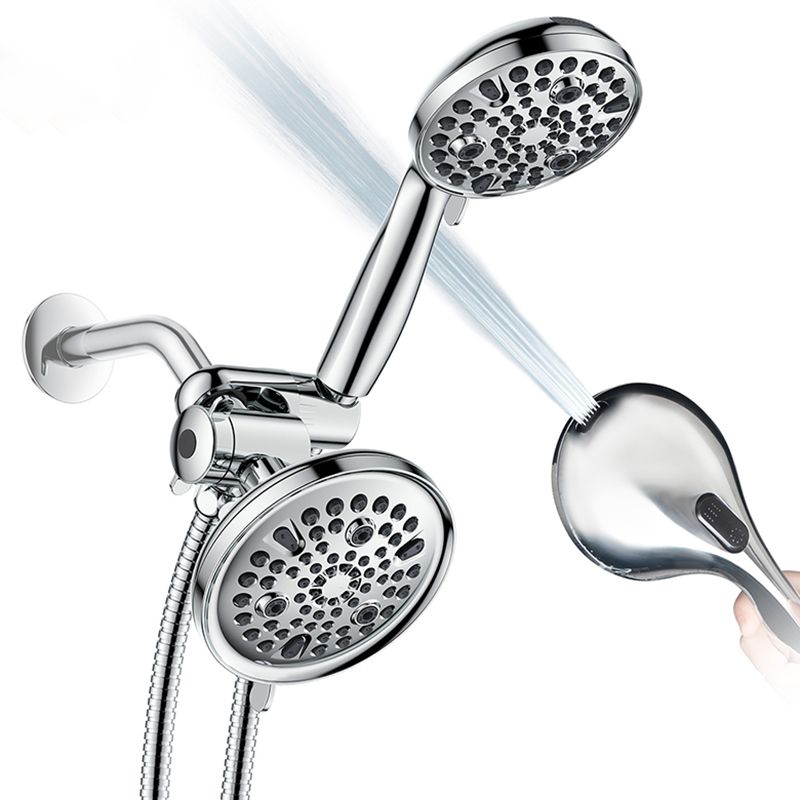 BowLift | Contemporary Shower Combination Adjustable Shower Head Chrome Ceiling Mounted Round Shower Head