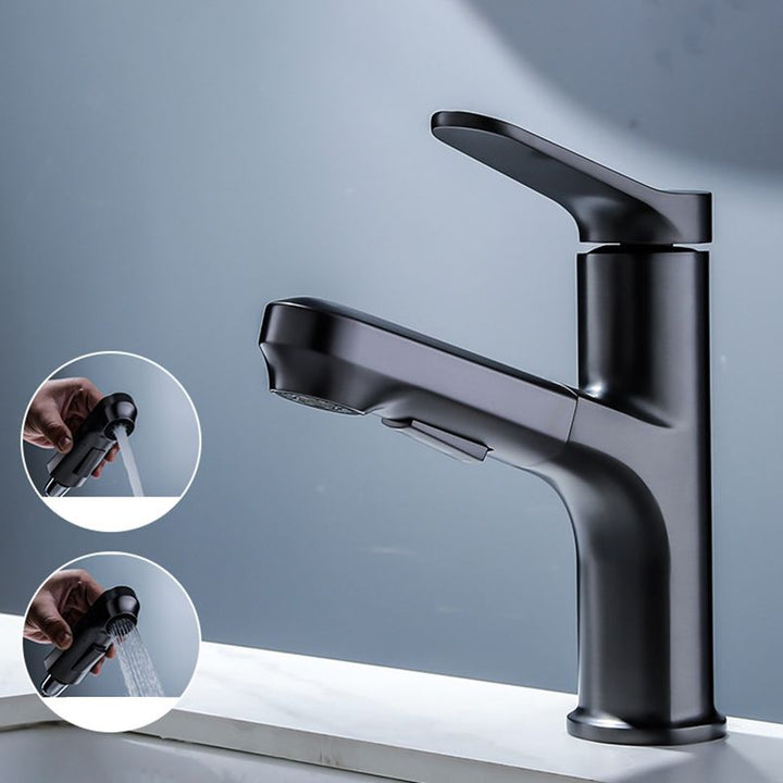 BowLift | Modern Basin Faucet Solid Copper Centered Sink Faucet for Bathroom
