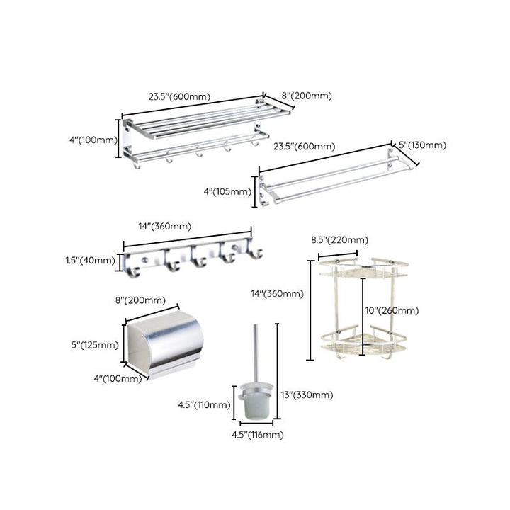 BowLift | Modern Stainless Steel Paper Holder Bathroom Shelf Bathroom Accessories Set