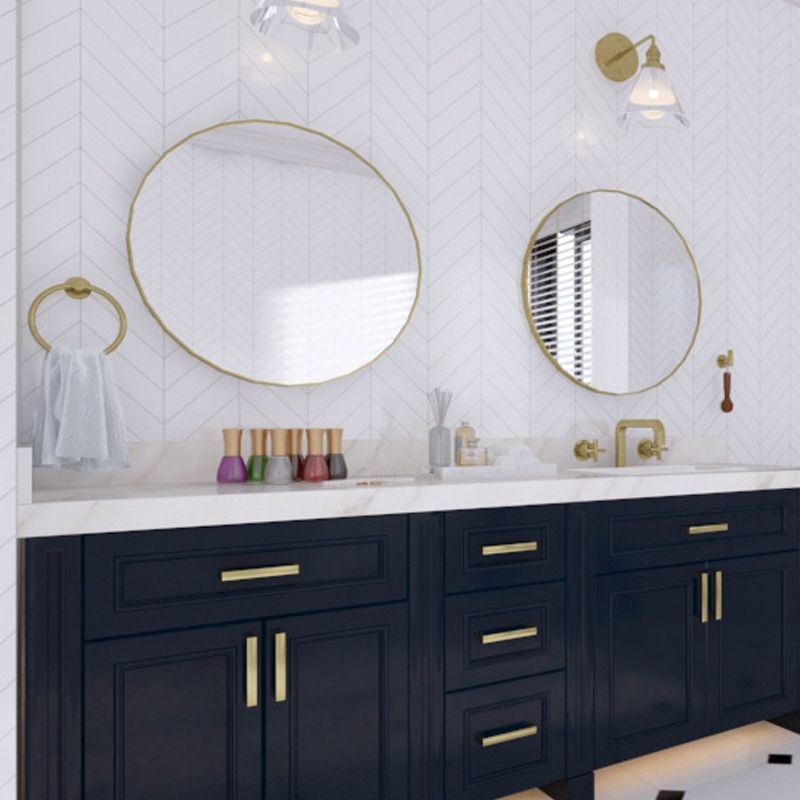 BowLift | Traditional 2-piece bathroom hardware set towel ring/paper holder