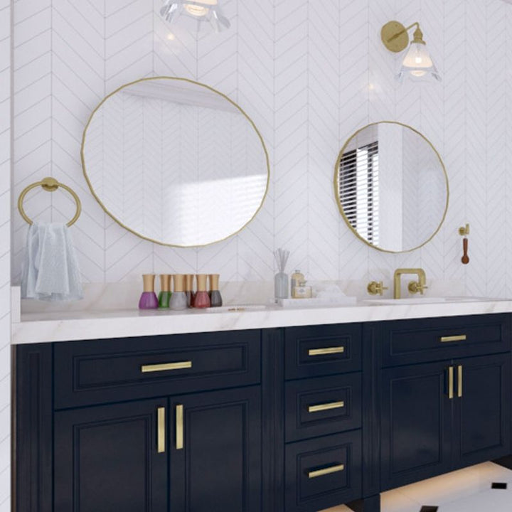 BowLift | Traditional 2-piece bathroom hardware set towel ring/paper holder