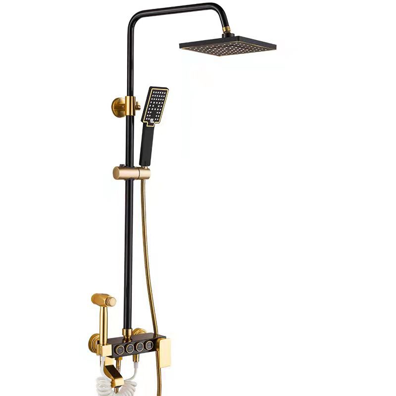 BowLift | Modern adjustable swivel shower head metal shower fitting on the wall