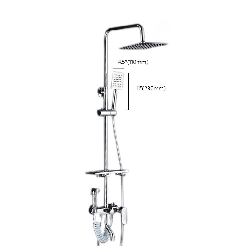 BowLift | Modern adjustable swivel shower head metal shower fitting on the wall