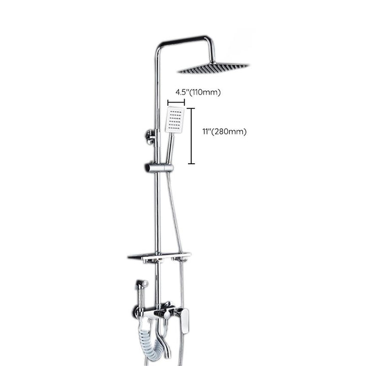 BowLift | Modern adjustable swivel shower head metal shower fitting on the wall