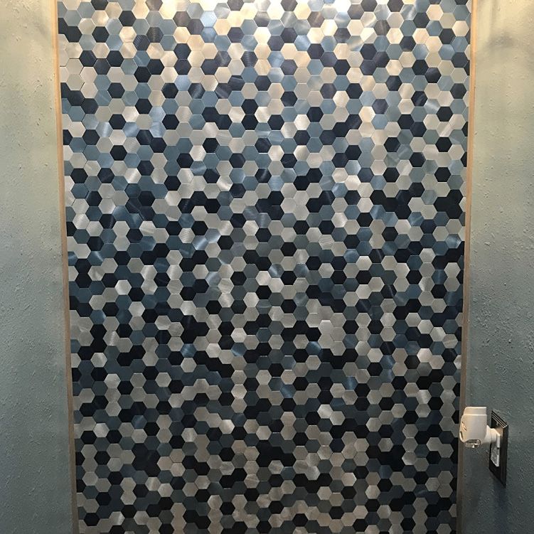 BowLift | Modern Tile-Peel & Stick Metal Mosaic Tile Hexagon Peel & Stick Subway Tile