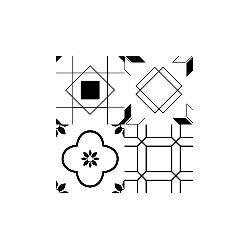 BowLift | Mosaic Tile Wallpaper Contemporary Plastic Wallpaper with Square Shape