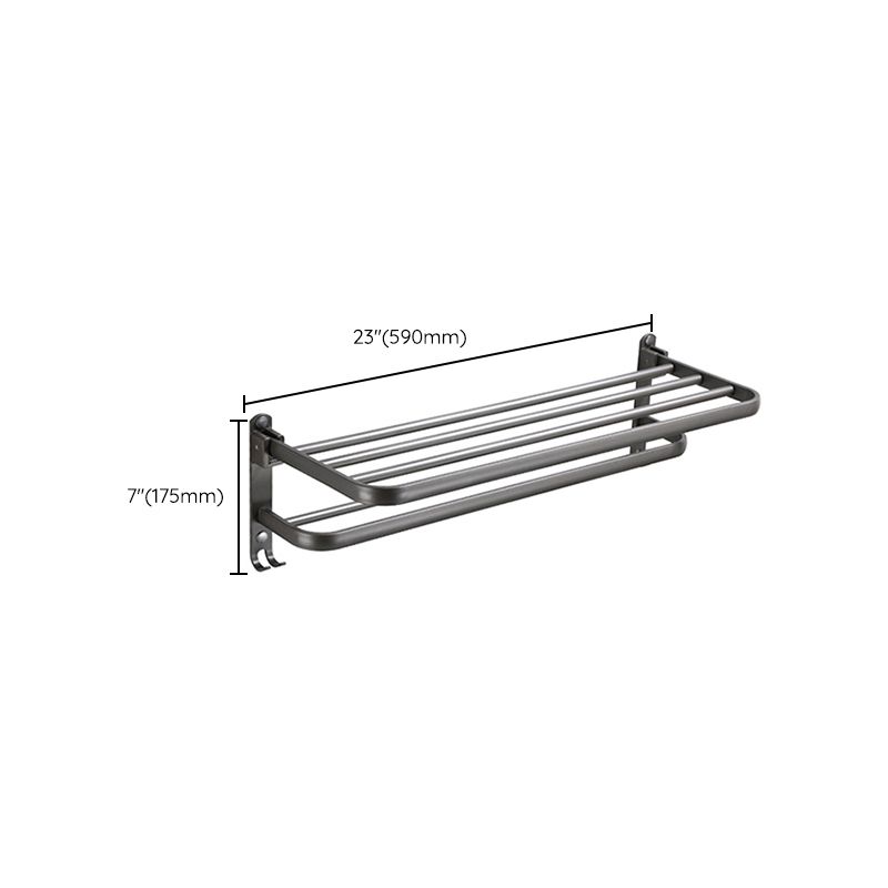 BowLift | Modern Bathroom Fixture Set Towel Bar Gray Bathroom Shelf Bathroom Set
