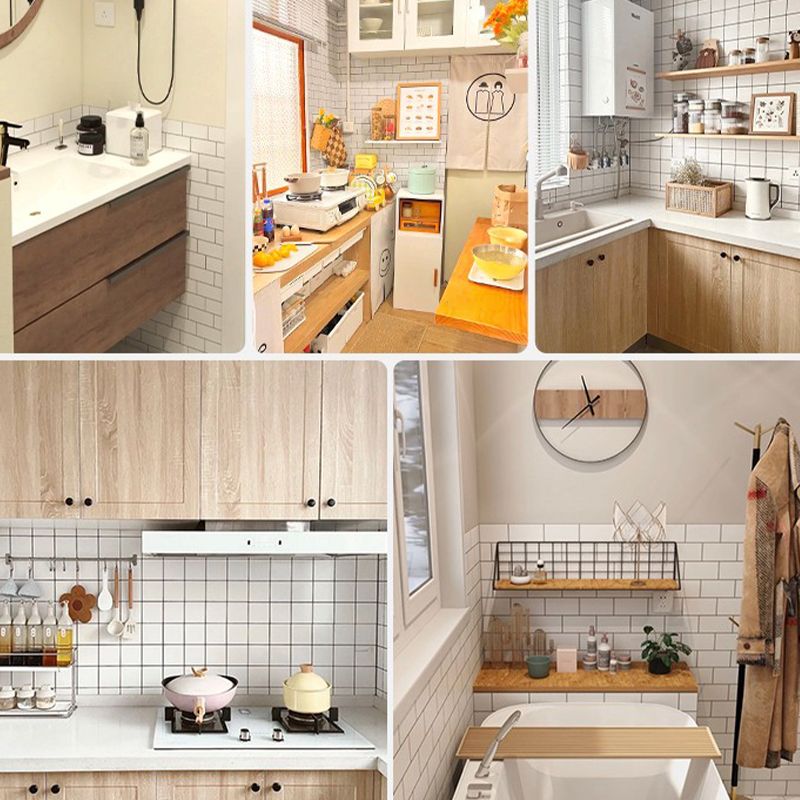 BowLift | Rectangular Peel-and-Stick Tiles PVC Single Tile for Kitchen and Bathroom