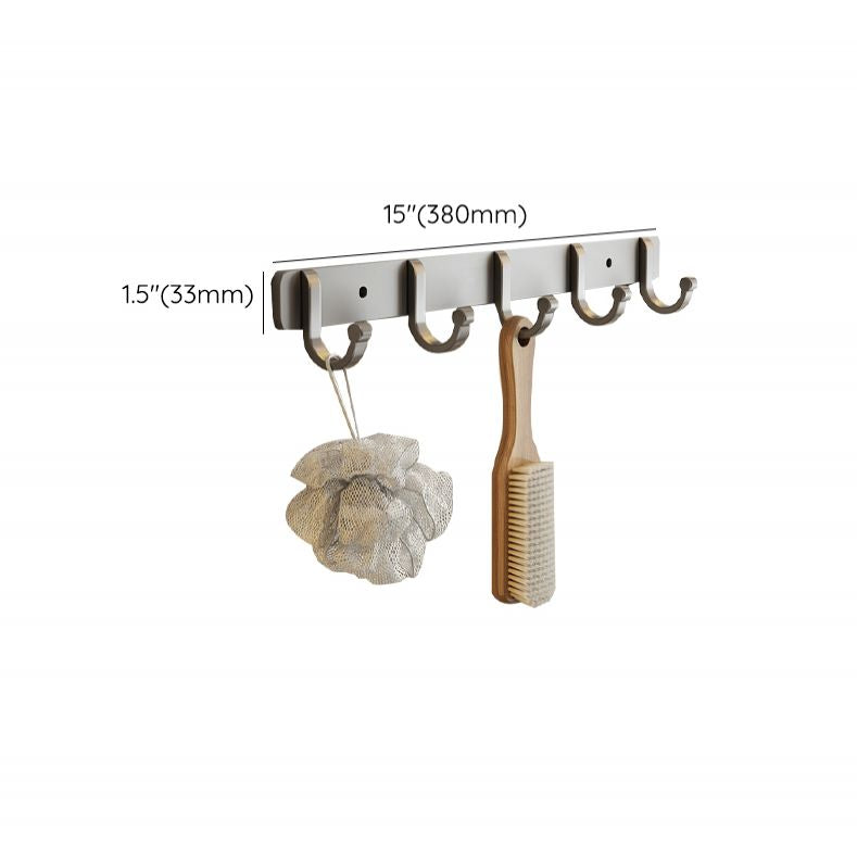 BowLift | Contemporary Bathroom Accessory Set Grey Aluminum Bathroom Accessory Kit