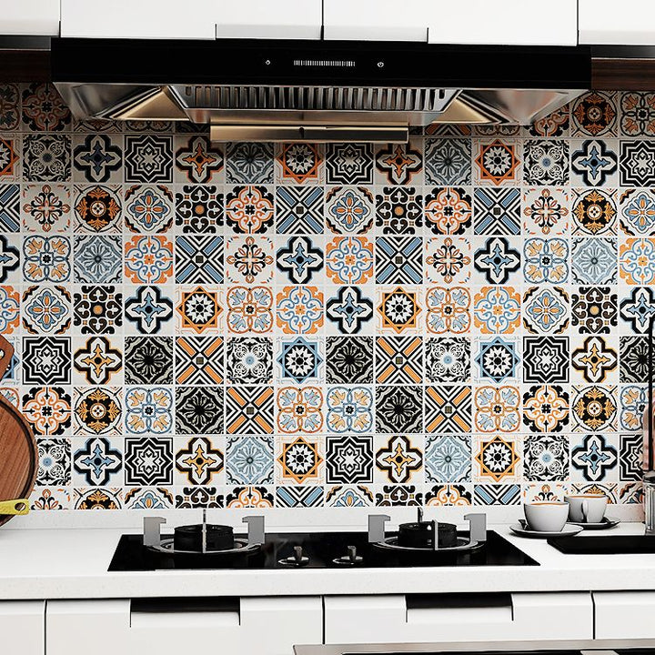 BowLift | Spanish Pattern Single Tile Waterproof Peel & Stick Tile for Splashback Wall