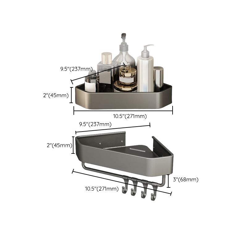 BowLift | Adhesive Holder Metal Bathroom Accessory Single Piece or in Set with Shelf