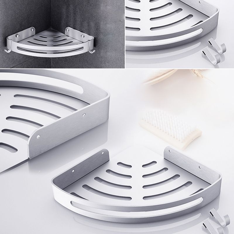 BowLift | Contemporary silver metal bathroom accessory set with towel holder