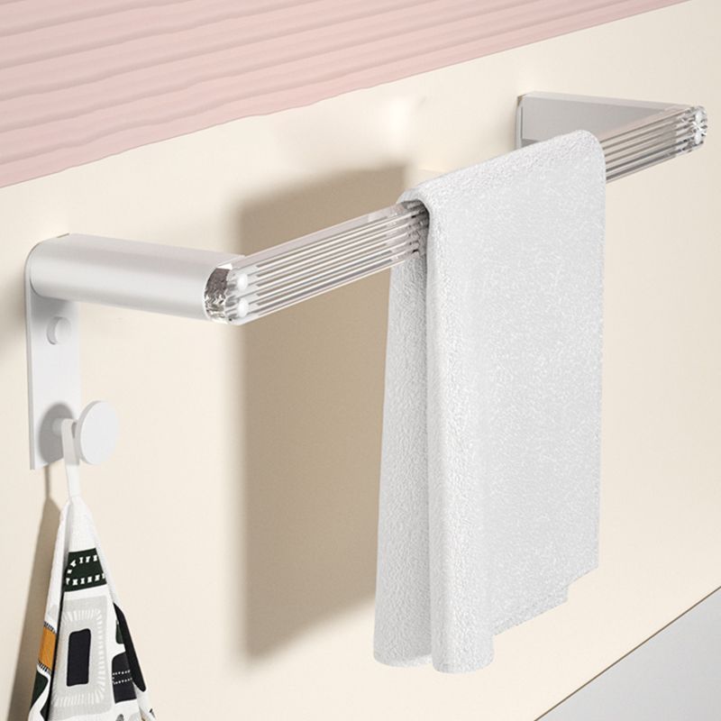BowLift | White Metal and Acrylic Bathroom Accessories as a Single Piece or in a Set with Bathroom Shelf