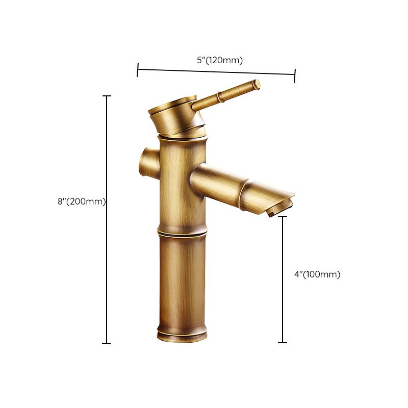 BowLift | Country style single hole basin faucet with a lever handle
