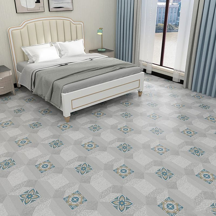 BowLift | Fabric Look Plastic Floor Water Resistant Square Edge Floor Tiles