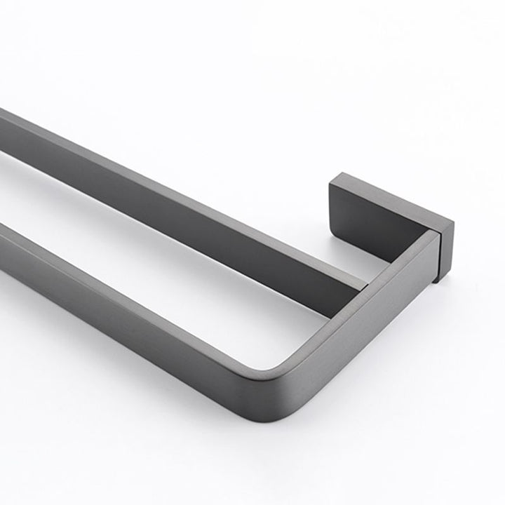 BowLift | Gray metal modern bathroom accessories as a single piece or as a set