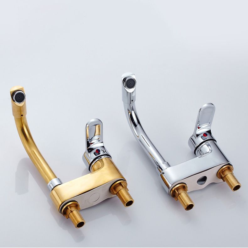 BowLift | Modern Deck Mounted Bronze Freestanding Tub Filler Single Handle Freestanding Faucet