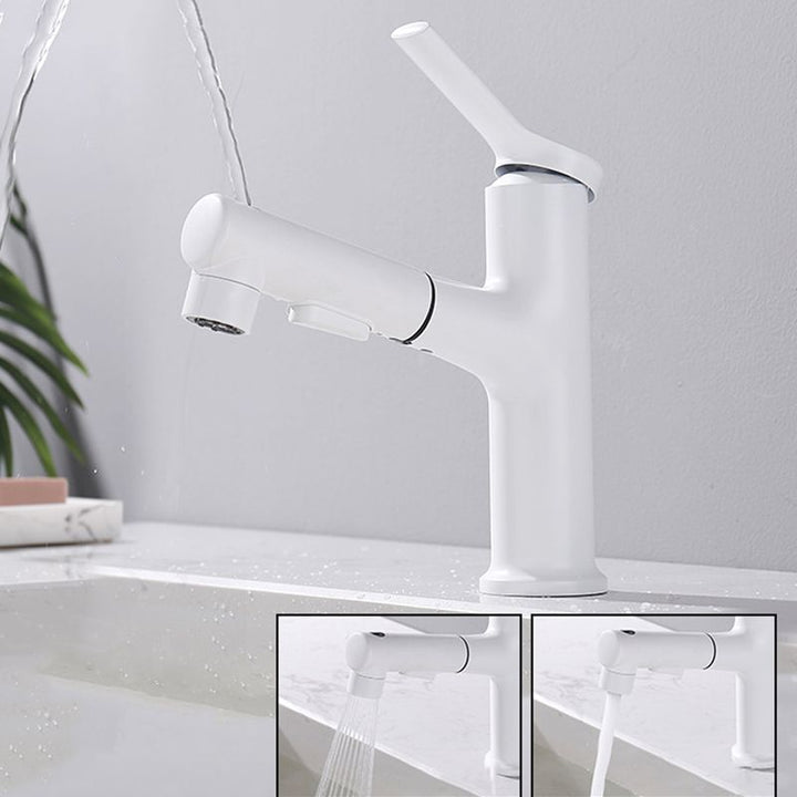 BowLift | Modern Basin Faucet Copper Single Handle Low Arc Basin Faucet for Bathroom