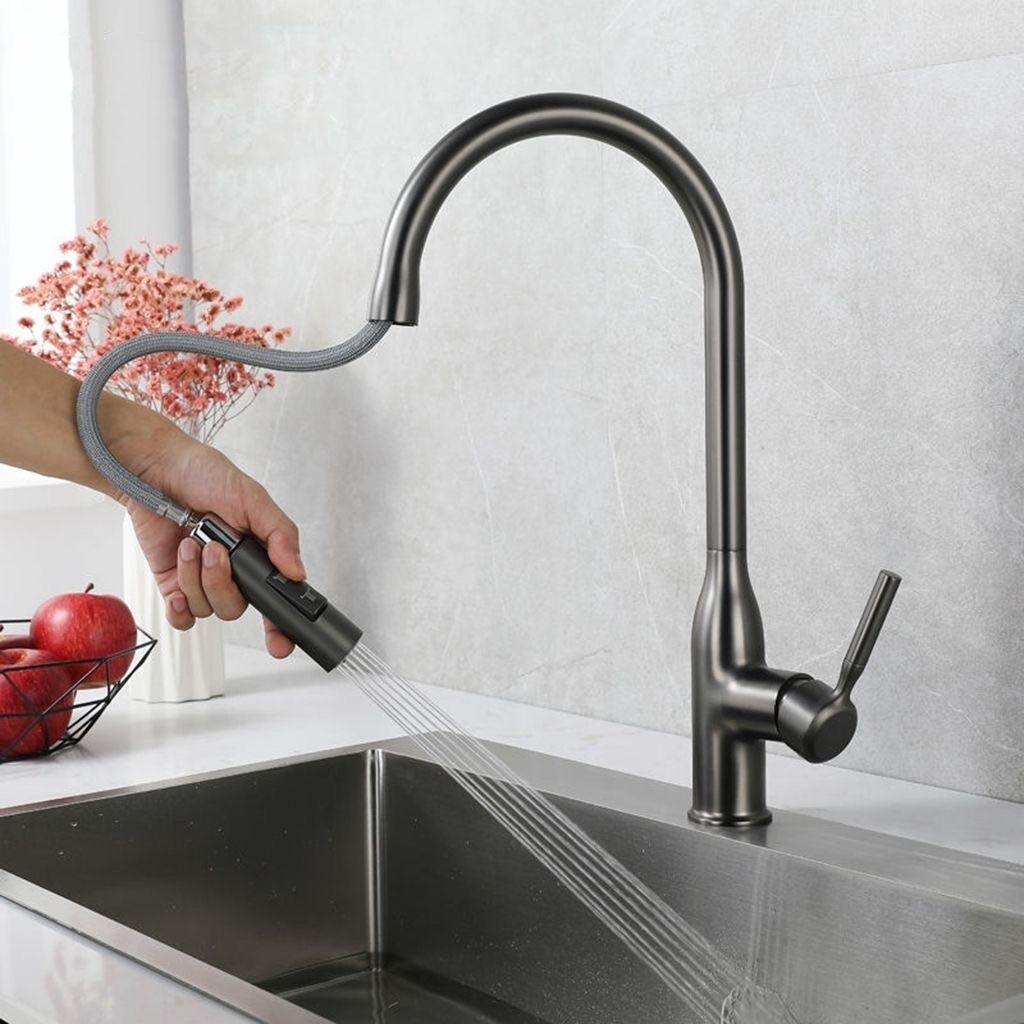 BowLift | Modern Pull-down Water Filler Single Handle High Arc Kitchen Faucet