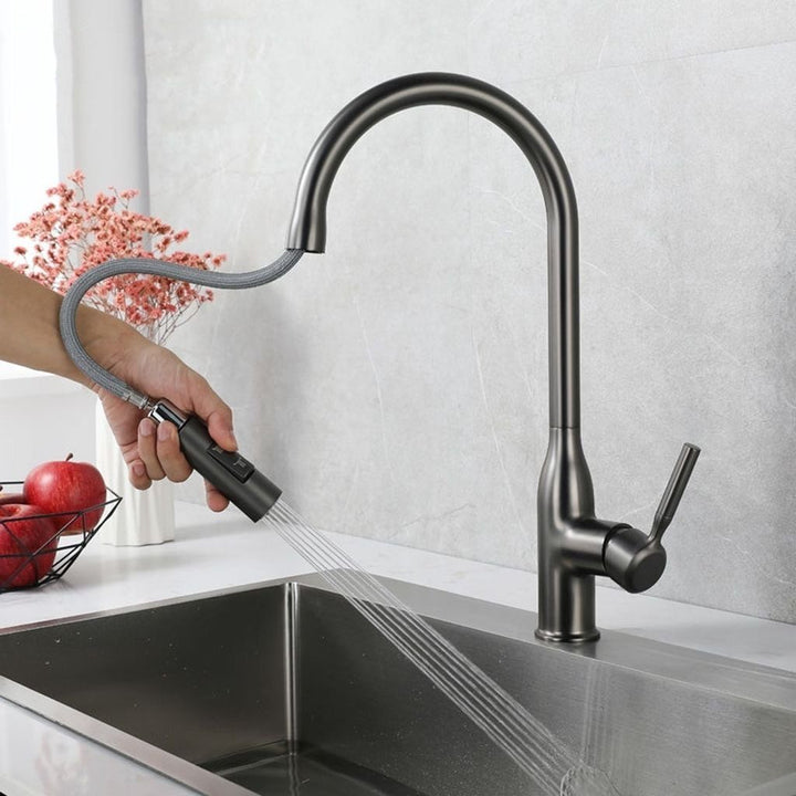 BowLift | Modern Pull-down Water Filler Single Handle High Arc Kitchen Faucet