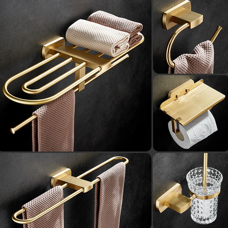 BowLift | Traditional Golden Bath Accessories Set Brass Bathroom Accessories Kit
