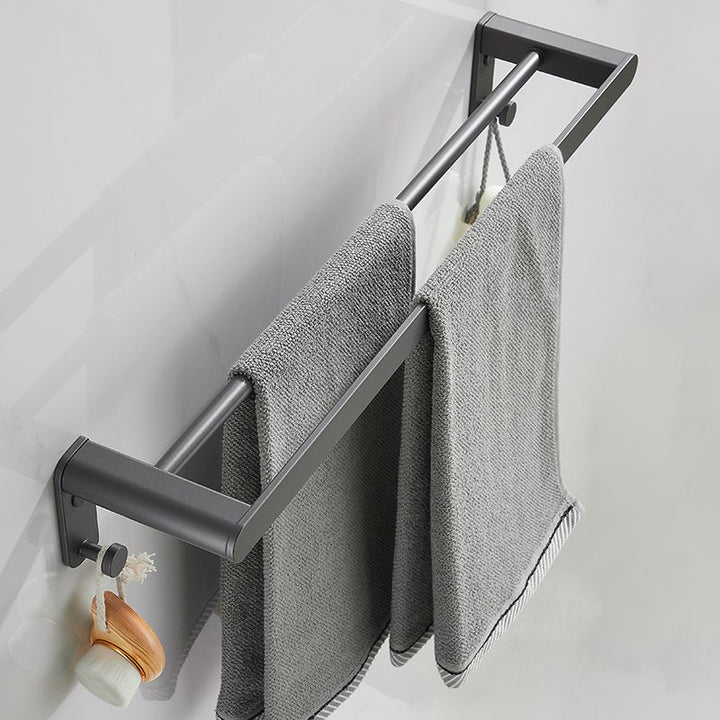 BowLift | Modern Gray Bathroom Accessory as Individual Piece or as Set Made of Metal