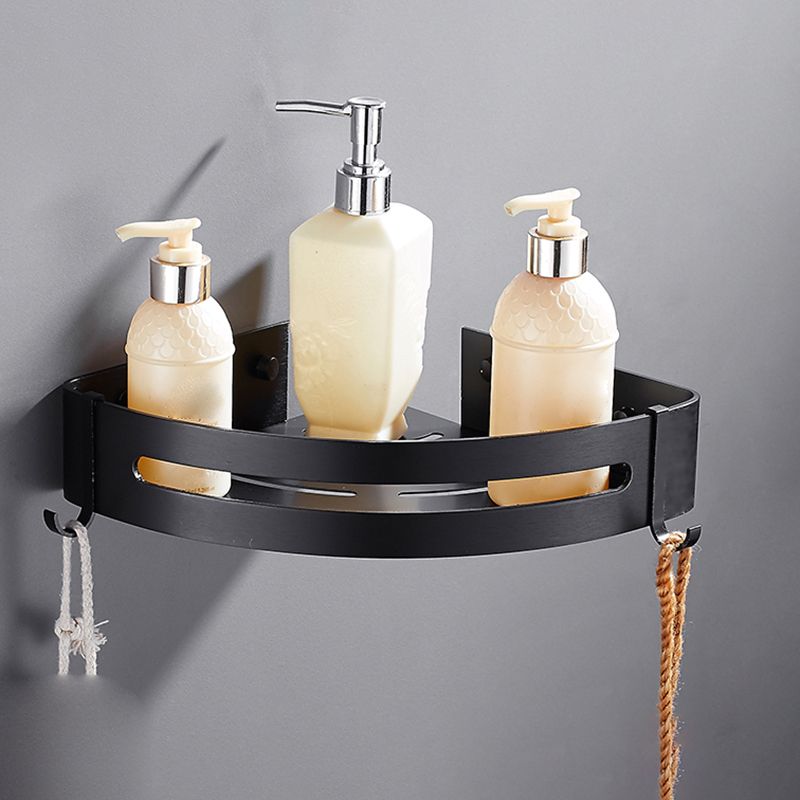 BowLift | Matt Black Modern Bathroom Accessories Set, Set of 3, Bathroom Shelf