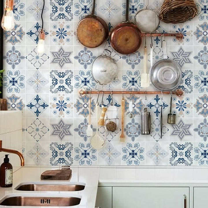 BowLift | Kitchen wall tile Peel and stick Floral pattern wallpaper