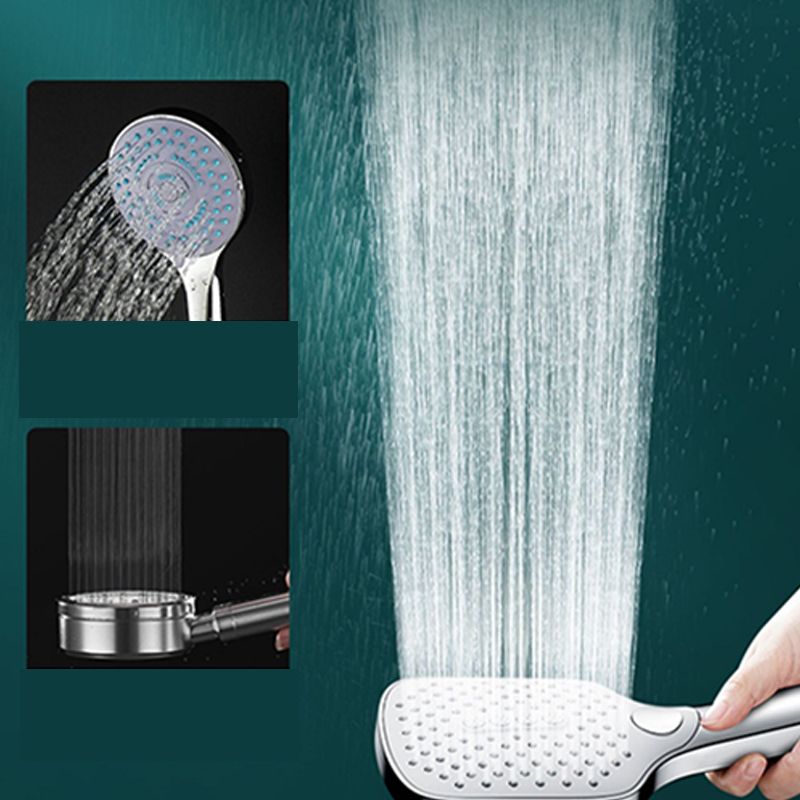 BowLift | Rectangular Self-Cleaning Hand Shower Adjustable Spray Pattern Wall-Mounted Hand Shower
