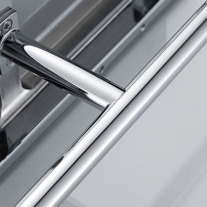 BowLift | Contemporary 2-piece bathroom set made of polished chrome stainless steel toilet paper holder