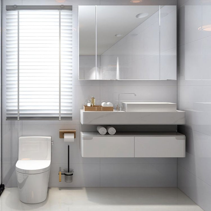 BowLift | Modern splash guard wallpaper removable and adhesive splash protection tiles for bathroom